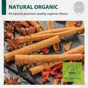 Soeos Organic Cinnamon Sticks, 8 oz (226g), 3.5" Length, 100% Raw, Non-GMO, Kosher Certified, Whole Cinnamon Sticks Seasoning Spice for Coffee, Baking, Cooking and Beverages (EXP 07/10/27)