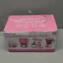 Pink Play Kitchen Appliances Toy Set with Coffee Maker Machine, Mixer, Toaster, Blender, Kids Kitchen Playset, Play Kitchen Accessories with Sound & Light, Birthday Gifts for Kid Girls Ages 3-5 4-8