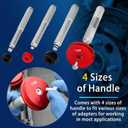 Bearing Press Kit, Bearing Race and Seal Driver Set, Bearing Race Punch Set with Seal Driver and Bearing Adapters, Bearing Seal Driver Kit (43 Piece Bearing Press Kit)