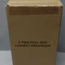 Delamu 2-Tier Under Sink Organizers and Storage, Multi-Purpose Stackable Bathroom Cabinet organizers, Pull Out Kitchen Pantry Organization and Storage with Dividers(2 Pack, Clear)