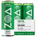 ZOA Energy Sugar Free Energy Drinks With Electrolytes For Hydration, Lemon Lime - 12 Fl Oz (12-Pack), EXP: 04/16/2025
