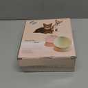 Bulldog Bowl Anti-Slip Dog Cat Dish Detachable Rubber Dog Bowl Pet Sterile Tilted Pet Feeder Slope Base (Pink, 2 Cup (Small/Medium Dog))