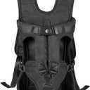 Dog Backpack Carrier, Legs-Out Front Carrier for Small Medium Dogs, Adjustable Breathable Front Carrier for Hiking, Cycling, Travel (Medium (Back:12.0-14.5 in,Chest:20.0-27.0 in))