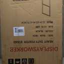 DISPLAYSWORKER Sign holder floor stand, heavy Duty Pedestal poster banner stand for display,1824 inch slide-in double sided poster sign holder floor standing for board Display (Black, 1824)