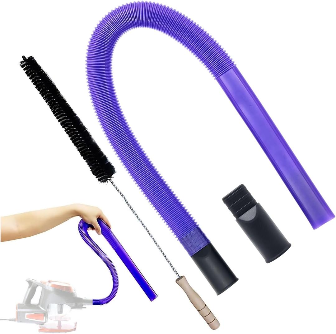 For Shark & Miele Vacuum Accessories & Attachments, Dryer Vent Cleaner Kit & Refrigerator Condenser Coil Brush Compatible Shark Rocket HV300 HV301 & Rotator NV751 NV650 NV800 Series & Miele C1 C2 C3