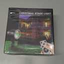 Christmas Projector Lights Outdoor, Waterproof Laser Light with Red & Green Patterns, Remote Control Holiday Projector for House Yard Garden, Outdoor Christmas Decorations (Black)