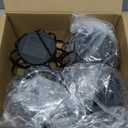 Solar Lanterns Lights Waterproof: 4 Pack Metal Hanging Outdoor Lights for Garden Yard Patio - Warm LED Tabletop Pathway Tree Decor - Birthday Christmas Gifts for Women Mom 2025