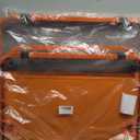 ZEMIRO CHARGE Vibrant and Cheerful Orange Folding Outdoor Chair, Compact Lightweight Portable Design with Wood Armrests & Metal Frame for Backyar, Camping, Beach, Hiking, Picnics