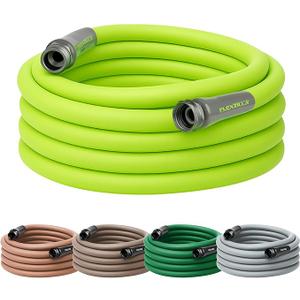 Flexzilla Garden Hose 5/8 in. x 50 ft., Lightweight AllWeather Water Hose, Durable and Flexible, LeakFree Connections