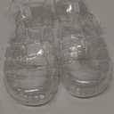 Hee grand Crystal Jelly Heel Sandals for Women Summer Beach Jelly Shoes (5.5, Jelly Flash Black)