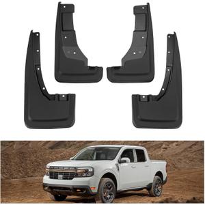 Kiwi Master Mud Flaps for 2022-2026 Ford Maverick, OEM Replacement # NZ6Z-16A550-AA NZ6Z-16A550-BA, Heavy Duty Mud Guards, Front & Rear Splash Guards, No Drill, 4 Pcs Set