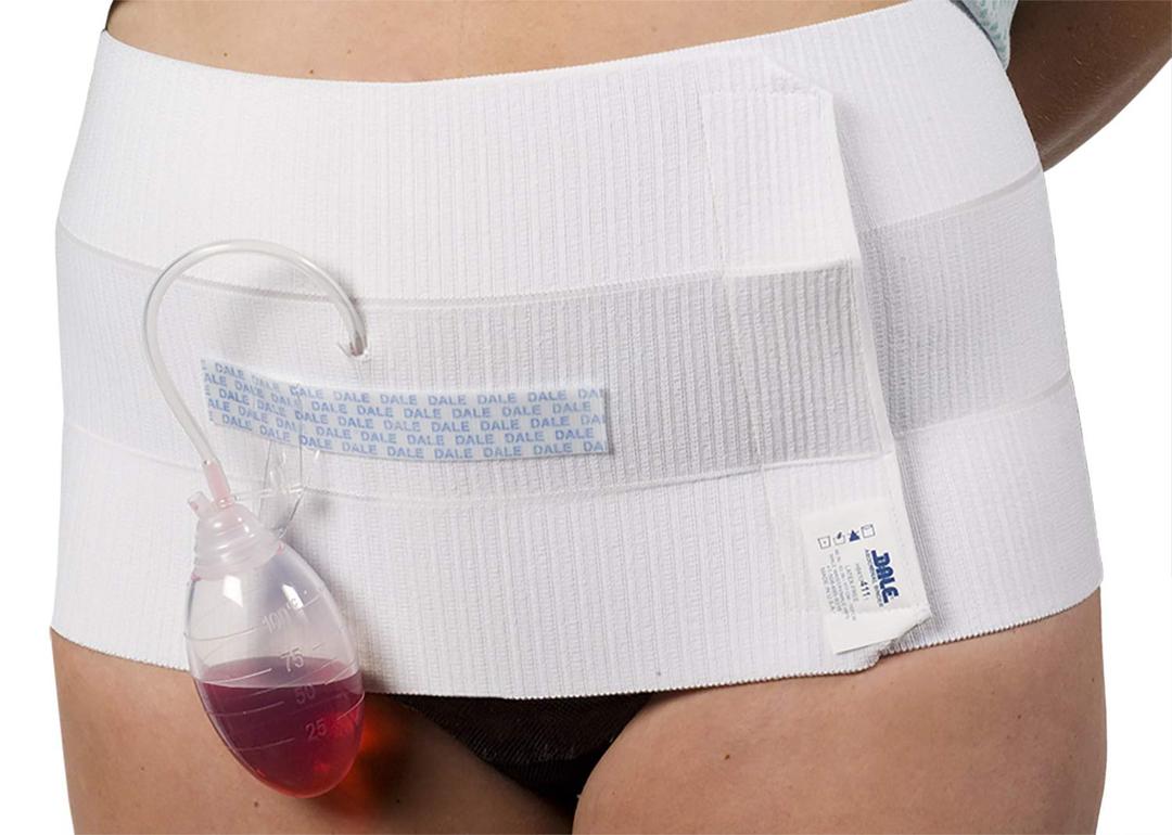 Dale Medical 810 Abdominal Binder, 4 Panel, 12" Wide, Stretches to Fit 30"-45"