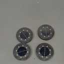 Joomer Solar Ground Lights, 4 Pack 8 LED Solar Lights Outdoor Waterproof IP68 Disc Light Landscape Lighting Garden Light for Patio Pathway Lawn Yard Driveway Walkway(Blue)