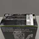 Antrader Ceiling Fan Blades Arms Replacement,52" Fan Blade Replacement Parts Mounting Bracket Kit for Repairing Easy Installation,Black,5Pcs