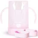 MOMUSE Dual-Lid Squeeze Pouch Holder for Food Pouches & Drink Boxes, Baby Pouch Holder with Larger Capacity, Versatile Design for Self-Feeding, Anti-Squeeze Pouch Holder No Spill No Mess, Lightweight