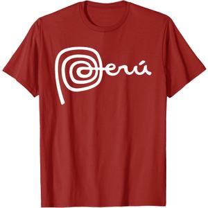 Peru Design Logo Peru Nasca Lines Men Women Kids T-Shirt, XL