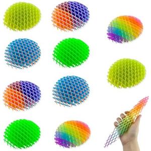 10Pcs Fidget Worm Toy, Cool Toy Worm Big Fidget Toy, Green Cute Worm Shaped Ornament, Funny Pocket W orm Fidget Toy Weird Sensory to y Portable for Adults Children