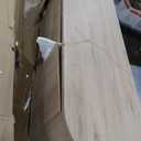 Modway Duval 71 Inch Oval TV Stand in Light Oak  Low Profile Mid Century Modern Media Cabinet - Living Room Entertainment Center with Storage