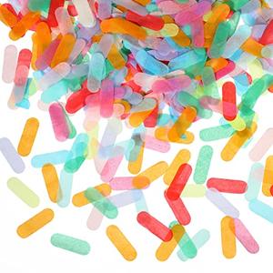 Civaner Tissue Confetti Table Confetti Colorful Rainbow for Ice Cream Theme Party Birthday Party Suppliers Decoration (200g)