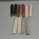 10PCS Adjustable Pen Holder Elastic Band, Colorful PU Leather Journal Pencil Case Pouch, Detachable Book Planner Pencil Holders for Notebook, Bible, Binders, Books