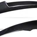Real Carbon Fiber Rear Spoiler Compatible with 2017-2024 Audi A4 S4 B9, M4 Style Duckbill Trunk Exterior High Kick Tail Deck Lid Splitter Wing Lip