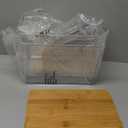 Delamu 2 Set Pantry organizers and Storage, kitchen organizers and storage with Bamboo Top, Stackable Kitchen Pantry bin for Onion, Potato, Fruits, Produce,Vegetable