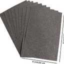 2 x 10 Sheets Glitter Cardstock Paper for New Year Thanksgiving Christmas Fall Decorations, Self-adhesive Backs Paper 30 X 20cm A4 Paper for Card DIY Crafts Card Scrapbook Decoration (Gray) (Grey)