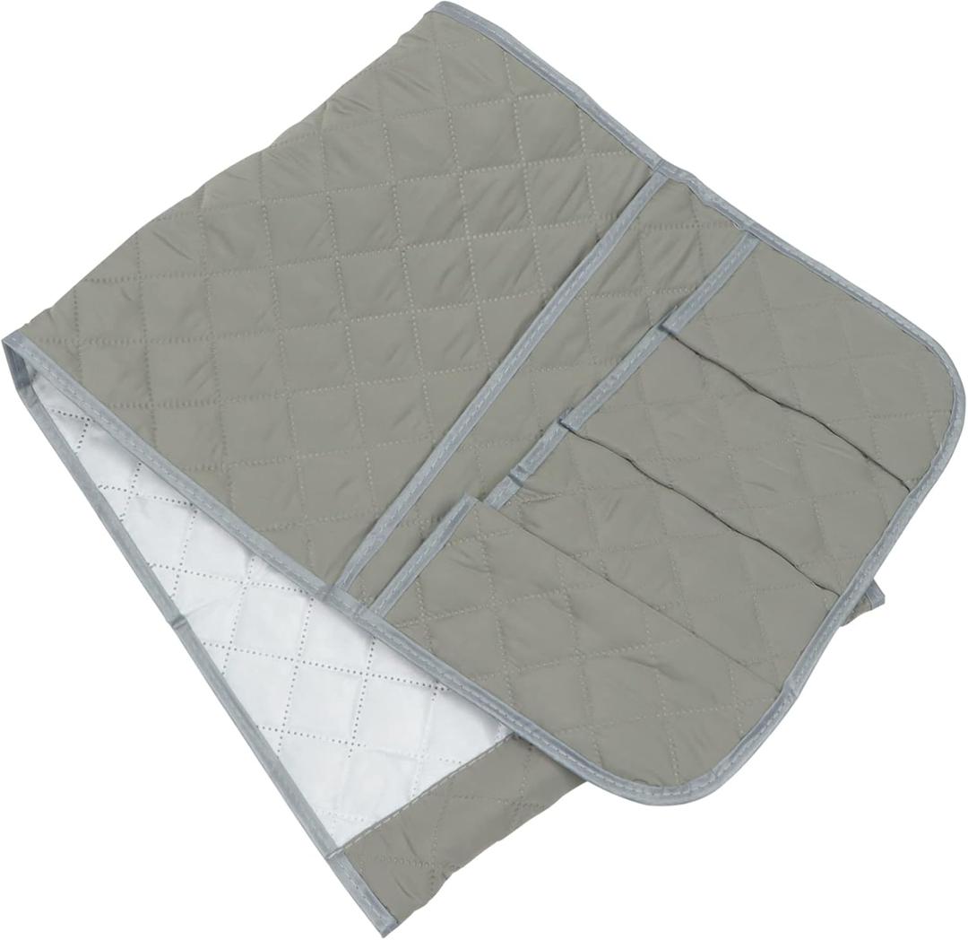 Alipis Sofa Armrest Storage Pouch Deep Grey Couch Remote Control Holder Desk Hanging Organizer for Tv Remotes Cellphones and Reading Materials for Living and Bedroom Use