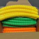 Syhood 12 Pcs Toy Color Hoop Plastic Detachable Adjustable Hoop Light Weight Exercise Fitness Equipment Toy Waist Ring for Adult Party, 3 Sizes(Green, Pink, Yellow, Orange)
