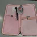 GEEKRIA Slim Keyboards Carrying Case, Compatible with Nuphy Air75 V3, Logitech MX Mechanical Mini, MelGeek O2, LOFREE Flow84/ Flow Lite 84, 84 Keys Hard Shell Travel Bag (Pink)
