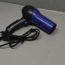 Conair Hair Dryer, 1875W Turbo Blow Dryer with Tourmaline Coating and Ionic Conditioning, Includes Diffuser and Concentrator Attachments, 2 Heat & 2 Speed Settings, Blue/Black (3 Piece Set)