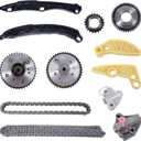 Timing Chain Kit for 2011-2019 Hyundai Santa Fe Sonata Tucson, for 2011-2018 KIA Sorento Optima Sportage, Fits 2.0L 2.4L L4 DOHC G4KJ, Easy to Install OE Standard Replacement Parts