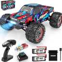 Hosim 1:10 68+ KMH Brushless RC Cars for Adults, High Speed Remote Control Car Boys, 4X4 All Terrains Waterproof Off Road Hobby Grade Large Fast Racing Buggy Toy Gift Monster Trucks (Blue+pink)