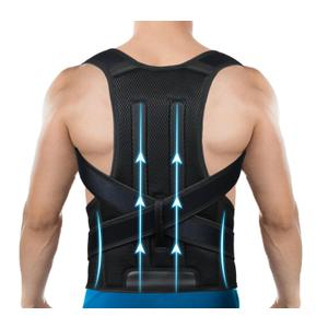 Posture Corrector for Women and Men, Back Brace Adjustable Back Straightener Support for Upper Back, Scoliosis and Hunchback Correction, Improves Posture and Pain Relief L(33"-37")