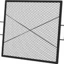 onlyfire X-Marks Square Fire Pit Cooking Grate, Square Grate for Outdoor Cooking, Heavy Duty Steel Campfire BBQ Grill Grid with Handle, 30-Inch