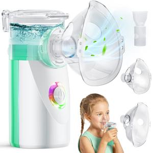 Portable Nebulizer for Adults and Kids - Quiet Nebulizer Machine for Adults and Kids, Travel Nebulizer, Handheld Baby Nebulizer, Mesh Nebulizer for Home Use
