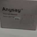 Faux Fur Throw Blanket, 1000GSM Fluffy Soft Bubble Blanket for Couch Bed, Cozy Plush Warm and Thick Blanket, Fuzzy Rabbit Throw for Living Room Bedroom 80''*90'' Black (Queen)