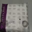 jinchan White Linen Textured Curtains 90 Inch Long 2 Panels for Living Room Grommet Top Light Filtering Window Drapes for Bedroom