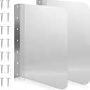 Therwen 2 Pcs Stainless Steel Side Splash Guard for Sink 15 x 20 Inch Wall Mount Guard with Screws Commercial Restaurant Hand Sink and Compartment Prep Sink Kitchen Sink Splash Protector Supply
