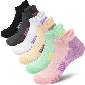 Ankle Socks Women Anti-blister Breathable Running Athletic Cushioned Socks 3/6 Pairs