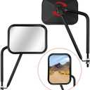 AWELCRAFT Doors Off Mirrors for Jeep Wrangler (2-Pack) Quick Release Side View Mirrors, Easy Installation, Fully Adjustable Compatible with JL, JK, TJ, YJ, CJ Off-Road Exterior Accessories
