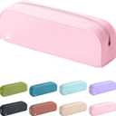 Mr. Pen- Silicone Pencil Case, Light Pink Pencil Pouch, Pencil Case Small, Pencil Pouch Aesthetic