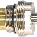 DANCO Hot Stem for 2-Handle Kohler Tub and Shower Faucets, 6N-7H, Brass and Chrome, 1-Pack (17017)