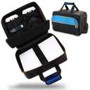 jamini Carrying Case for Nintendo Switch 2, All-in-One Hard Shell Travel Bag Compatible with Console, 2 Pro Controllers, 28 Game, Dock, Joy-con Grip, Power Adapter Accessories Black