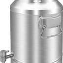 304 Stainless Steel 20 Liter Milk Can, 5.25 Gallon Wine Pail Bucket with Spigot and Sealed Lid, Heavy Duty
