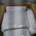 6 Packs White Spandex Table Clothes for 8 Foot Rectangle Tables, Wrinkle Resistant Fitted Tables Cover, Washable Stretch Table Skirts for Weddings Parties Banquet Birthday Festival