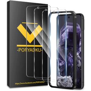 3 Pack Screen Protector for Google Pixel 8 [6.3 inch], Easy Installation, Fingerprint Compatible, Anti-Scratch, Case Friendly