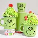 4 x 42 Pcs Christmas Face Eyes Stickers for Crafts Small 3 Inch 2 Inch Transfers Vinyl Faces Pitcher Decals for Ornaments Glass Drinking Cups Wood Decorations Balls Party Supplies (face72)