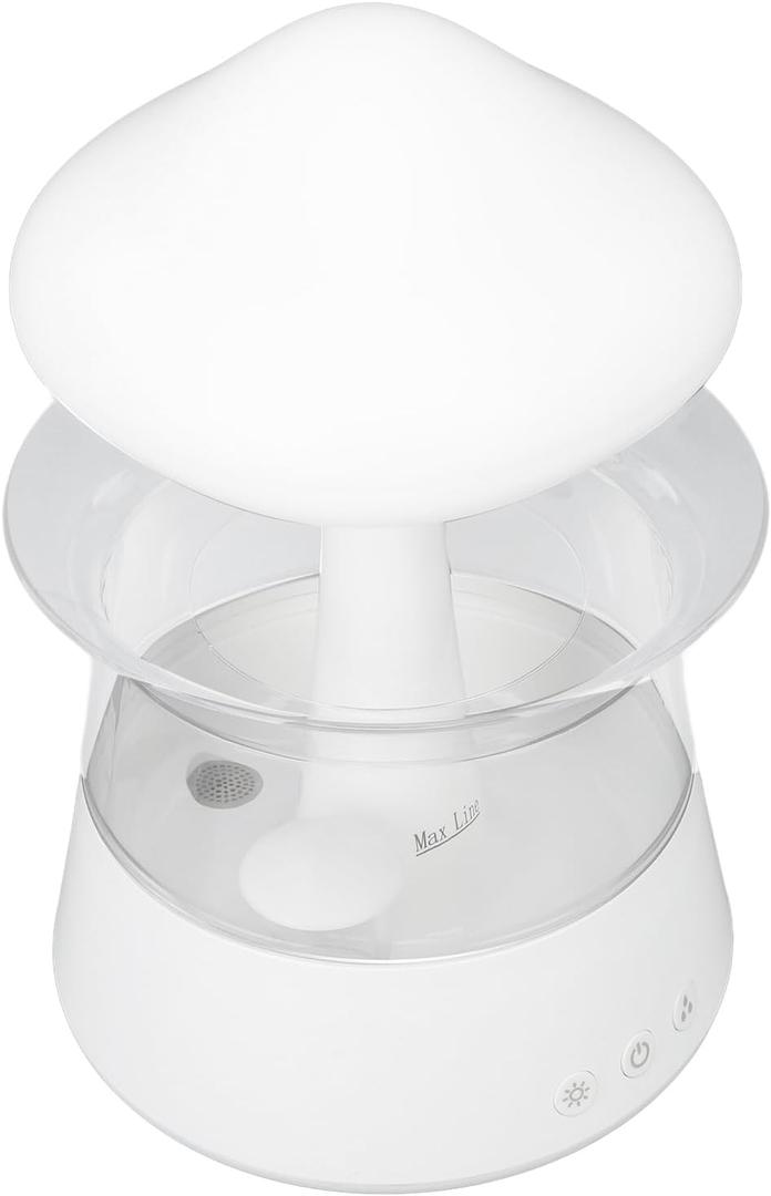 Mushroom Rain Diffuser Rain Humidifier Soothing Essential Oil Atomization for Home Relaxation