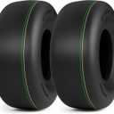 RONPOW 13x5.00-6 Tubeless Lawn Mower Tire, 13x5x6 Zero Turn Turf Tires, 4 Ply Rubber Smooth 13-5.00-6 Garden Tractor Tire for Residential and Commercial, 2Pack Tubeless, Load 450LBs